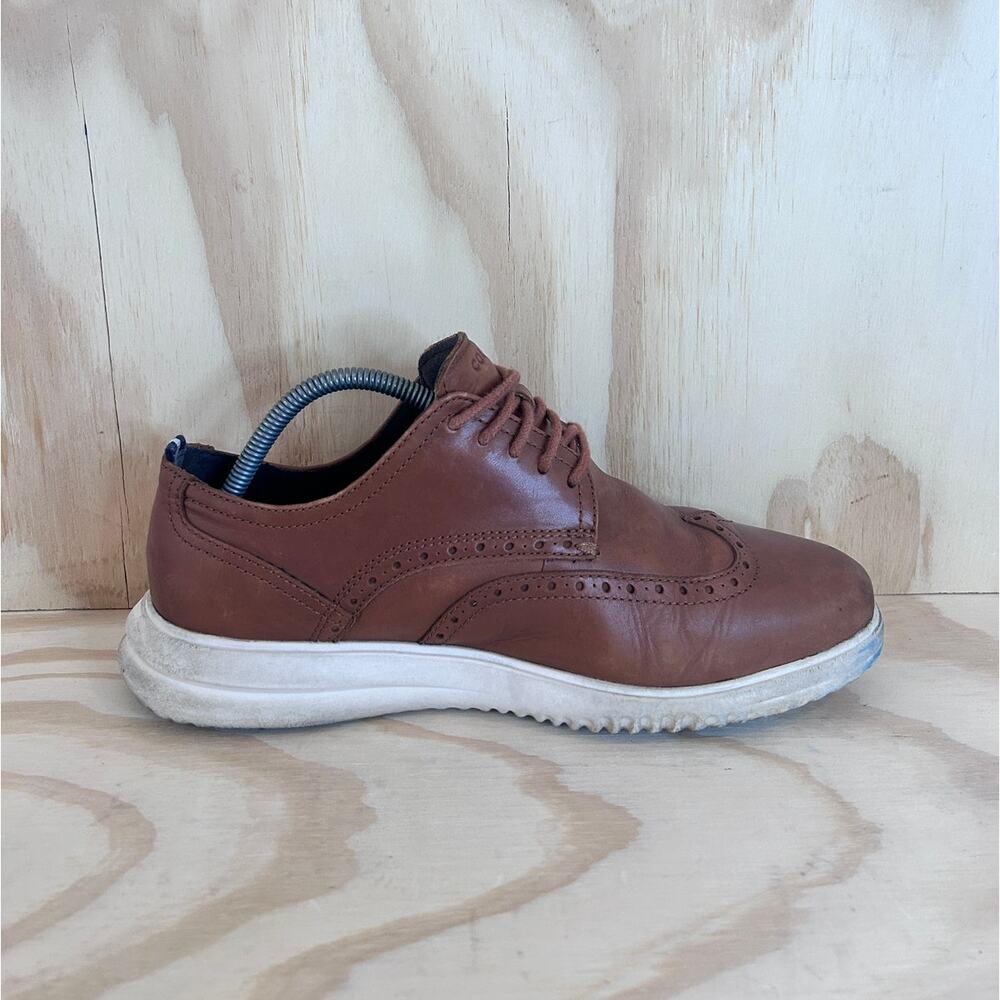Cole Haan - Grand + Wingtip - Oxfords Shoes - Brown - Men's - 9.5W - C36939 - Picture 5 of 10